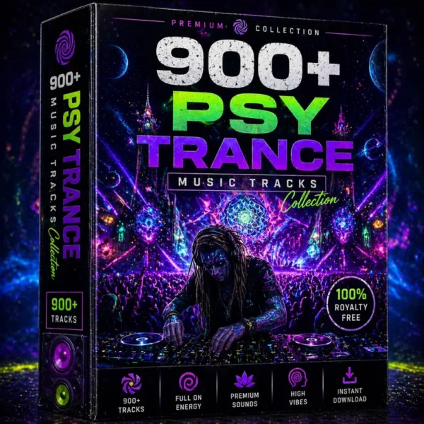 Psy Trance Tracks 900+, Psytrance Music Pack, Goa Trance Psychedelic Bundle, Royalty
