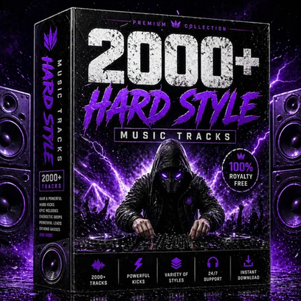 HARDSTYLE Music Tracks Collection 2000+  MP3 Tracks, Royalty Production Pack