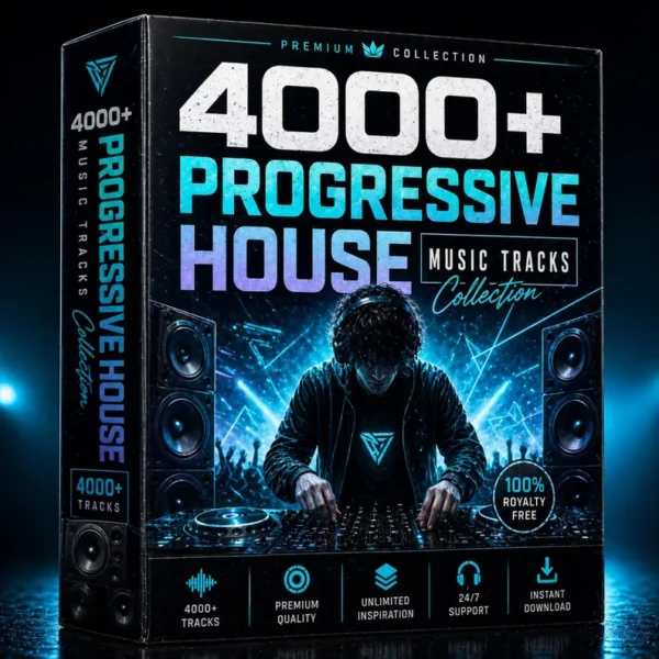 Progressive House Tracks 4000+, DJ Music Pack, EDM Progressive House Bundle, Royalty