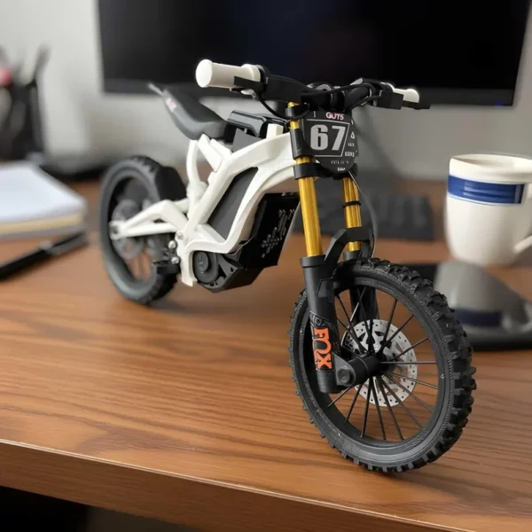 New Racing Off-Road Bike Scale Full Suspension Electric Dirt Bike 3D Model